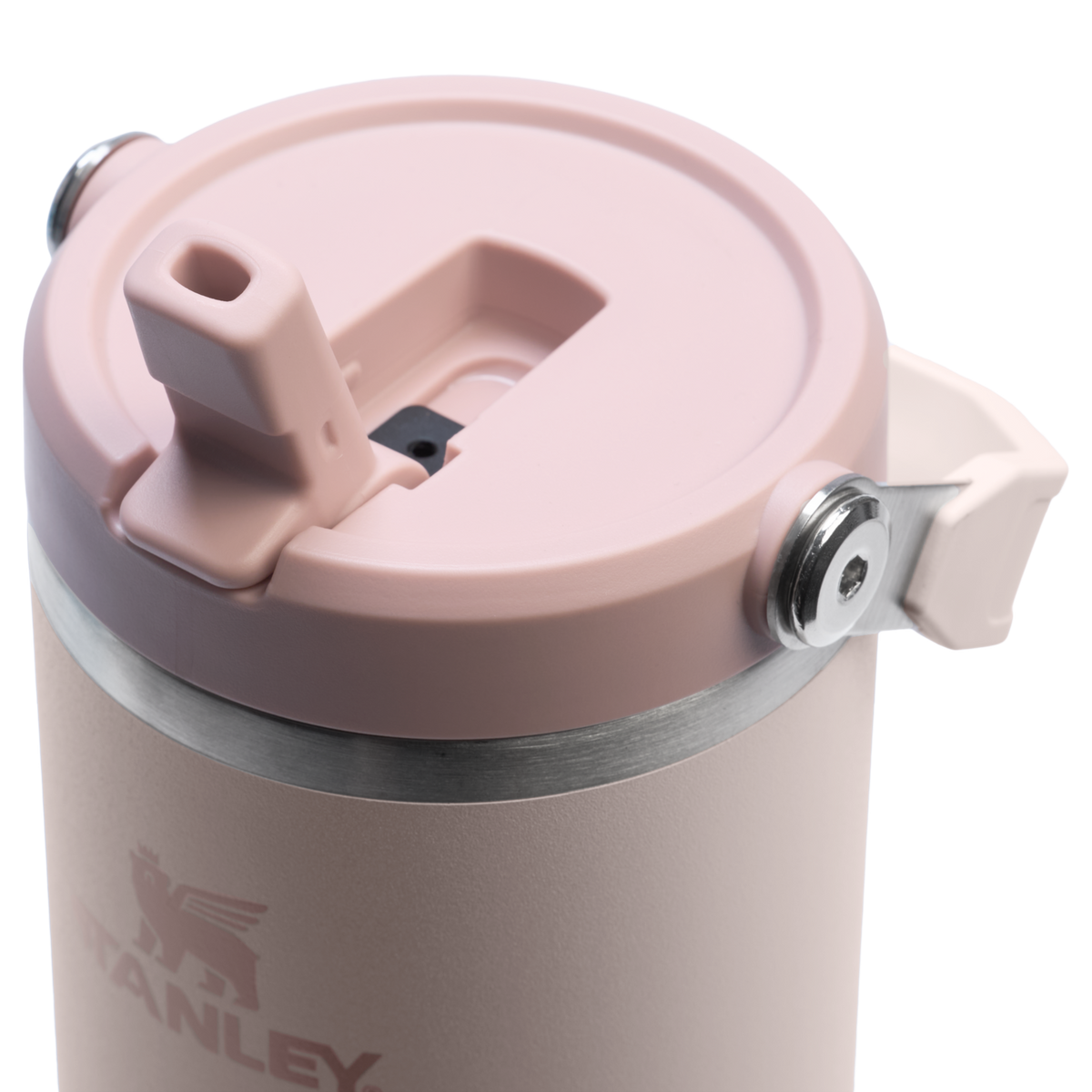 Stanley 30 OZ IceFlow Flip Straw Tumbler In Rose Quartz Pink
