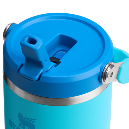 Stanley 30 oz IceFlow Flip Straw Water Bottle In Splash Blue