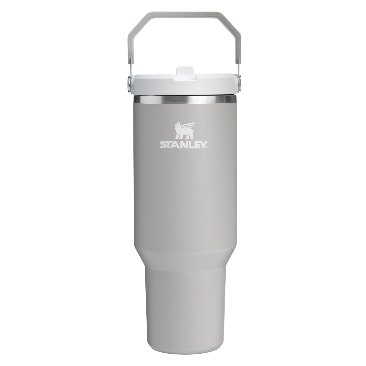 Stanley 40 OZ Ice Flow Flip Straw Insulated Tumbler In Ash Grey