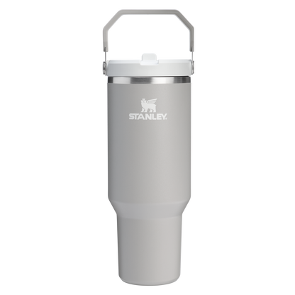 Stanley 40 OZ Ice Flow Flip Straw Insulated Tumbler In Ash Grey