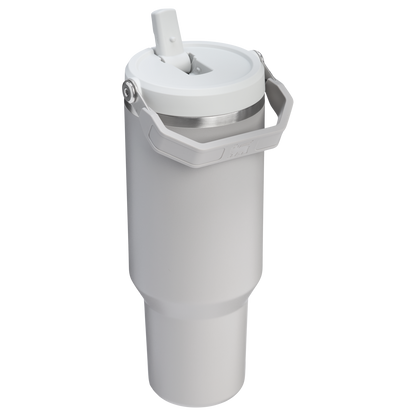 Stanley 40 OZ Ice Flow Flip Straw Insulated Tumbler In Ash Grey
