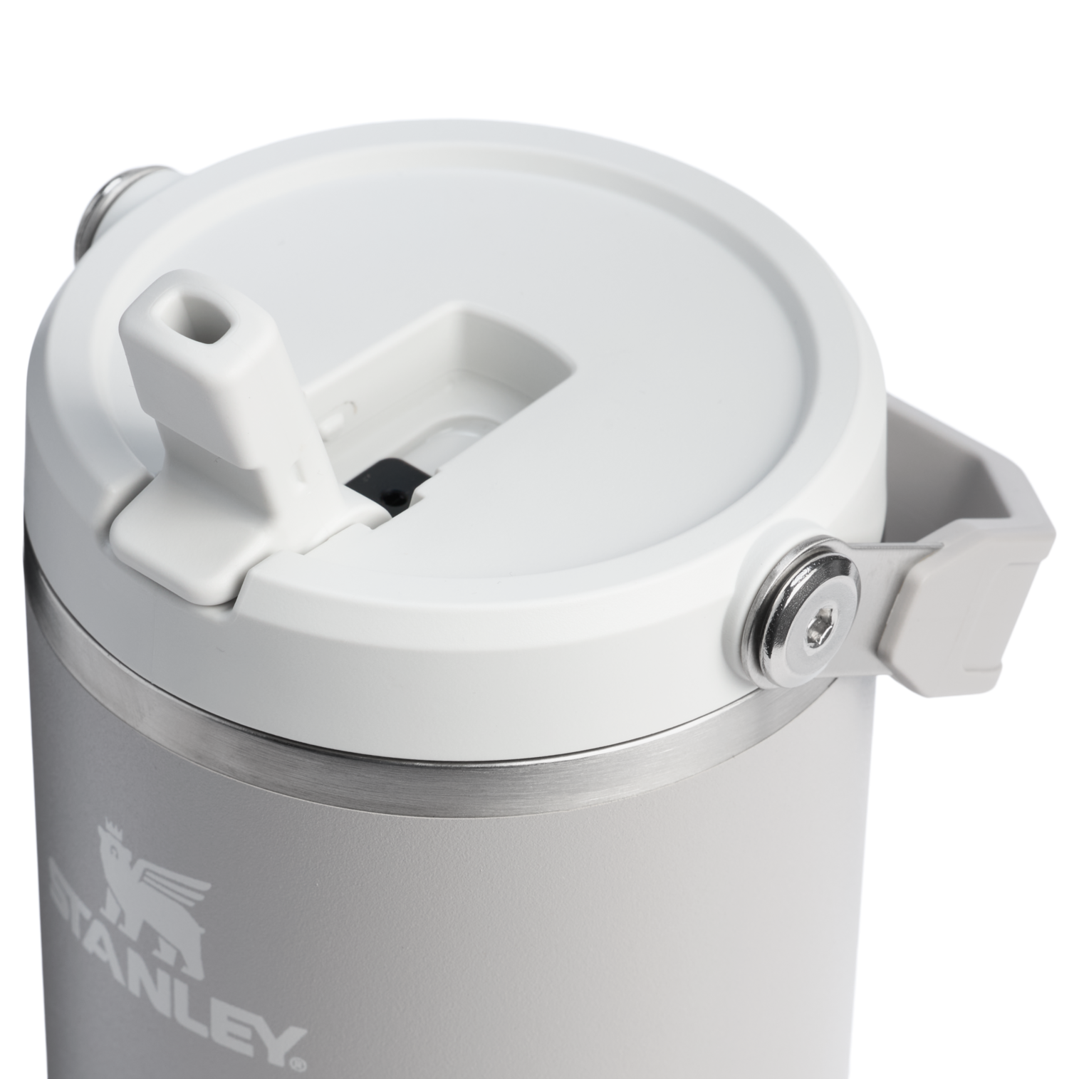 Stanley 40 OZ Ice Flow Flip Straw Insulated Tumbler In Ash Grey