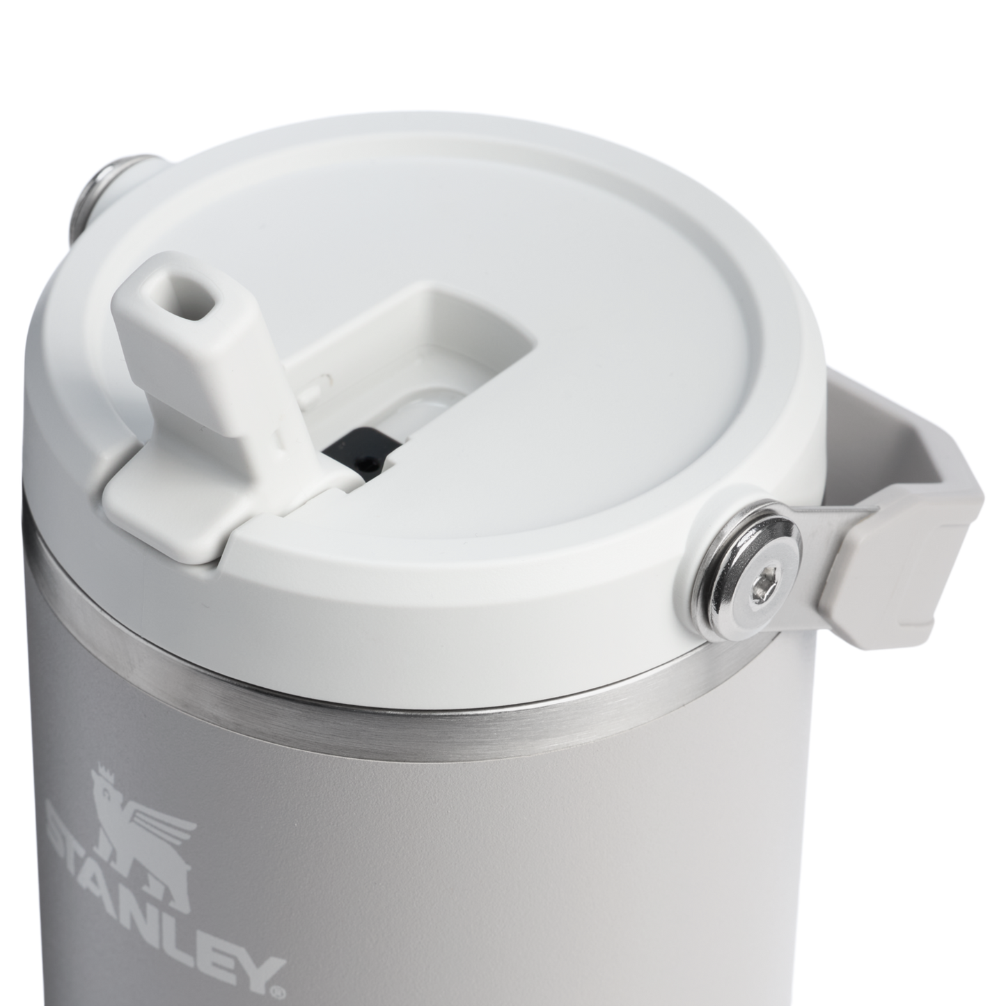 Stanley 40 OZ IceFlow Flip Straw Water Bottle In Ash Grey