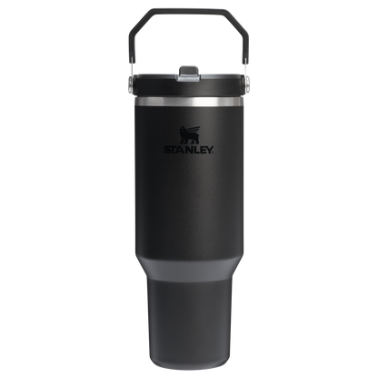 Stanley 40 OZ Ice Flow Flip Straw Insulated Tumbler In Black