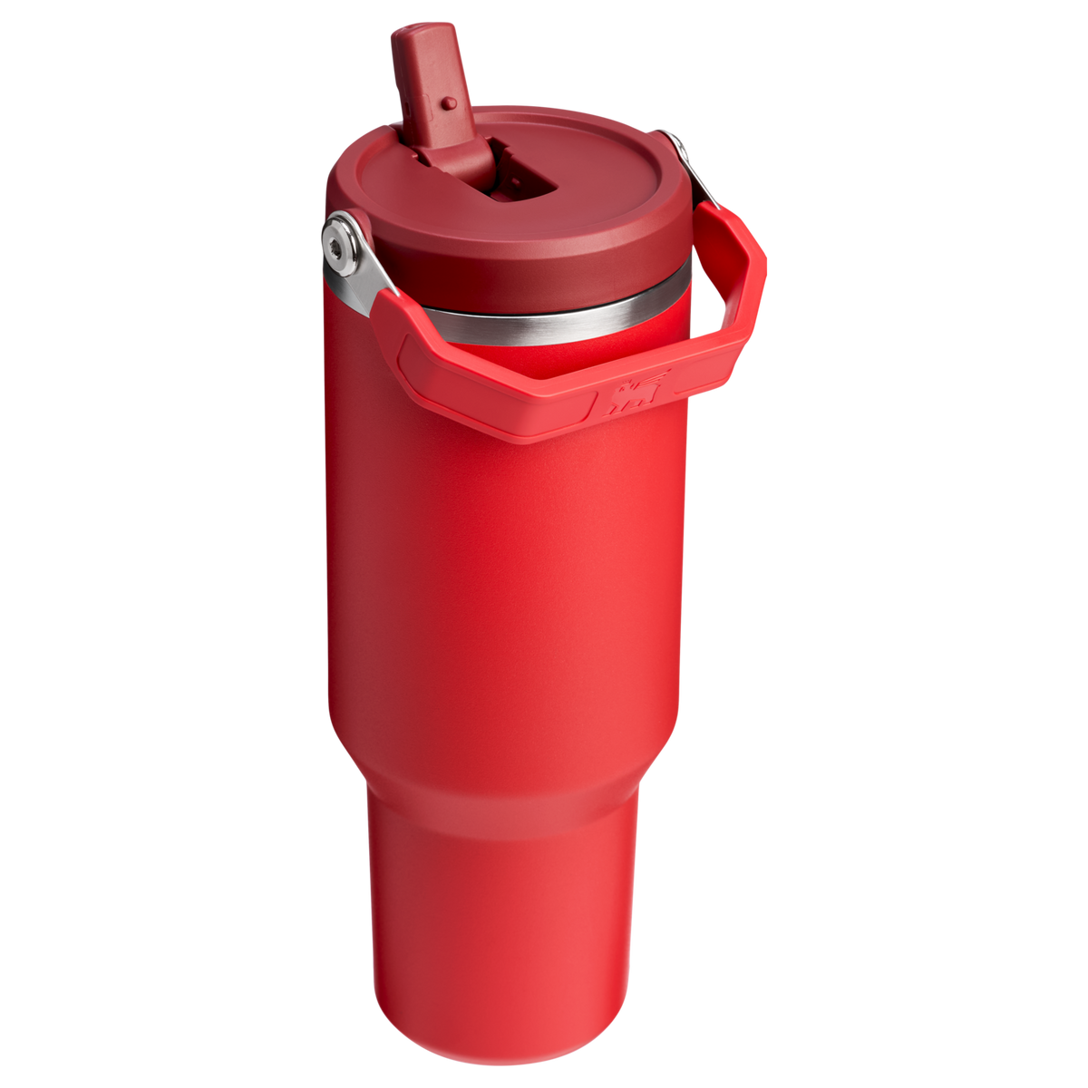 Stanley 40 OZ Ice Flow Flip Straw Insulated Tumbler In Chili Red