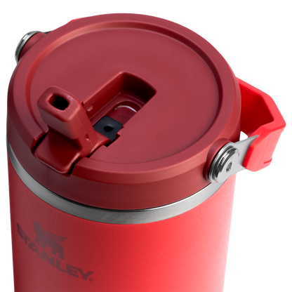 Stanley 40 OZ Ice Flow Flip Straw Insulated Tumbler In Chili Red