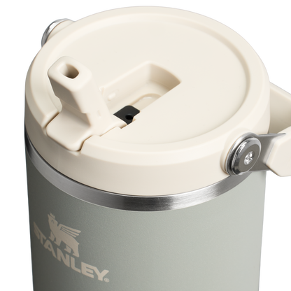 Stanley 40 OZ Ice Flow Flip Straw Insulated Tumbler In Sag Grey