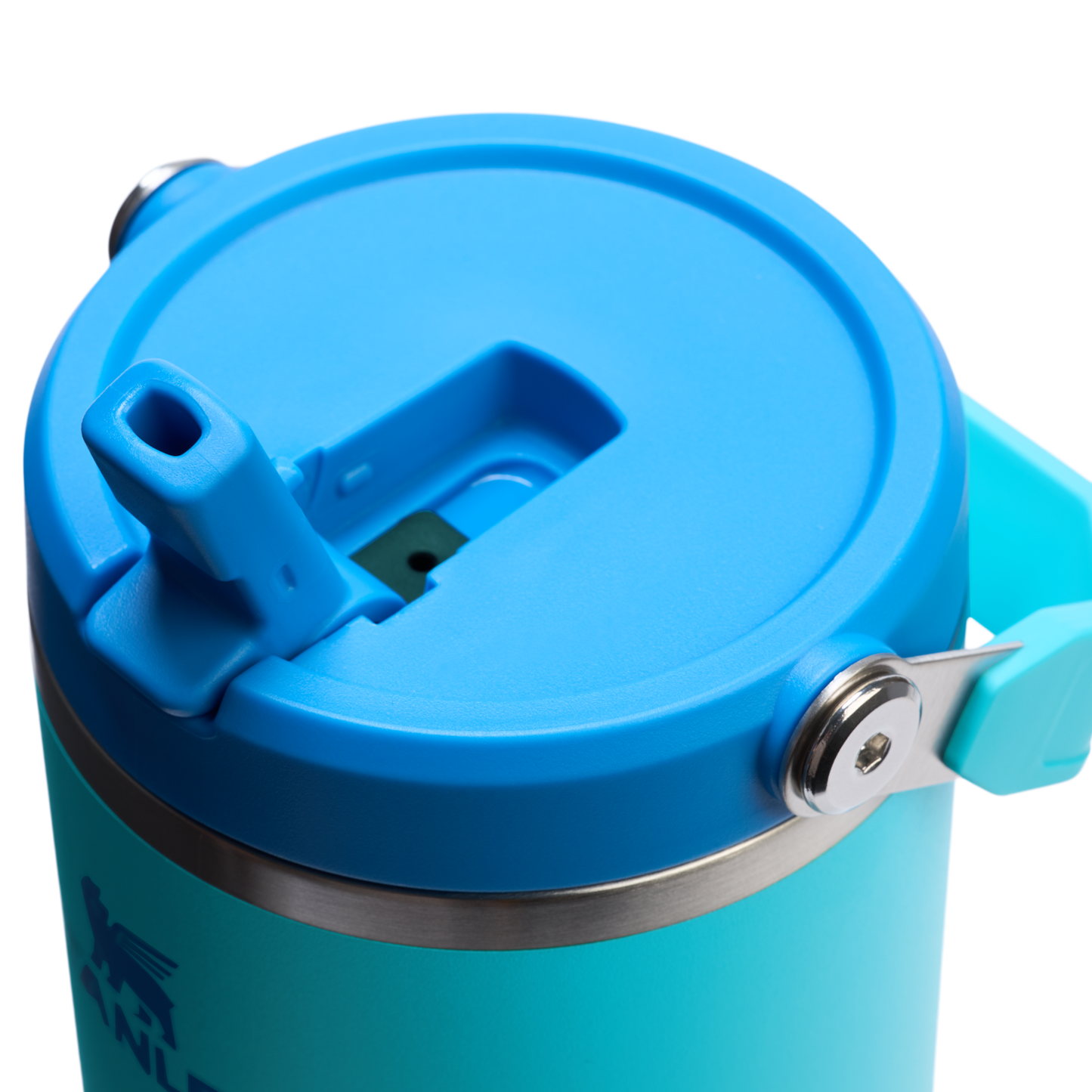 Stanley 40 OZ Ice Flow Flip Straw Insulated Tumbler In Splash Blue