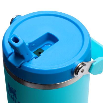 Stanley 40 OZ Ice Flow Flip Straw Insulated Tumbler In Splash Blue