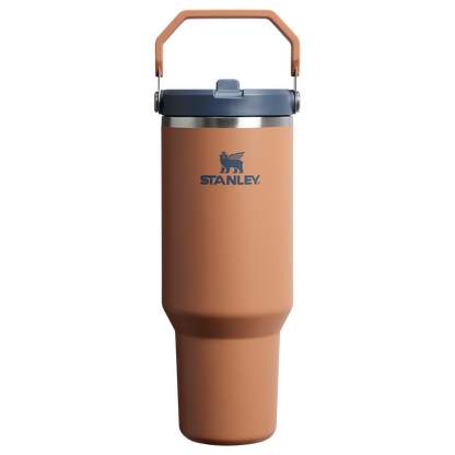 Stanley 40 OZ Ice Flow Flip Straw Insulated Tumbler In Toast Tan