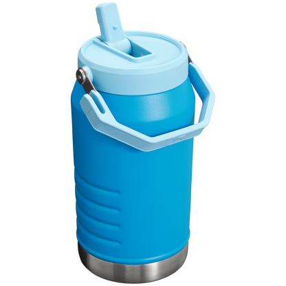 Stanley IceFlow 64 oz Stainless Steel Tumbler in Azure Blue with flip straw lid