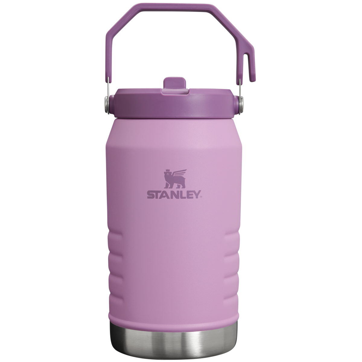 Stanley IceFlow 64 oz Stainless Steel Tumbler in Lilac with flip straw lid