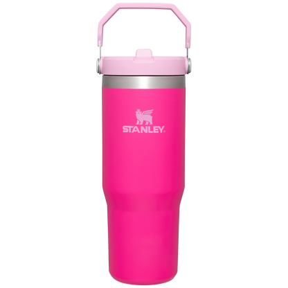 The Stanley IceFlow Flip Straw Tumbler 30OZ Cup In Camelia Pink