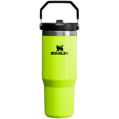 30 OZ Stanley IceFlow Flip Straw Tumbler Water Bottle In Neon Yellow