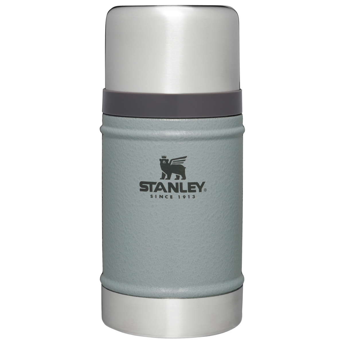 The Stanley Legendary Classic Insulated Food Jar 24OZ In Hammertone Silver