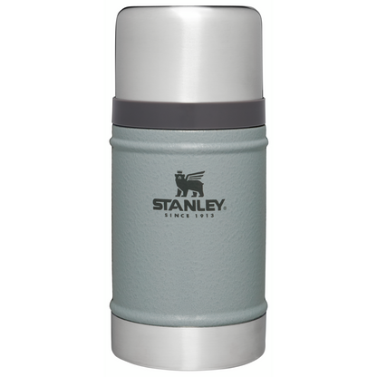 The Stanley Legendary Classic Insulated Food Jar 24OZ In Hammertone Silver
