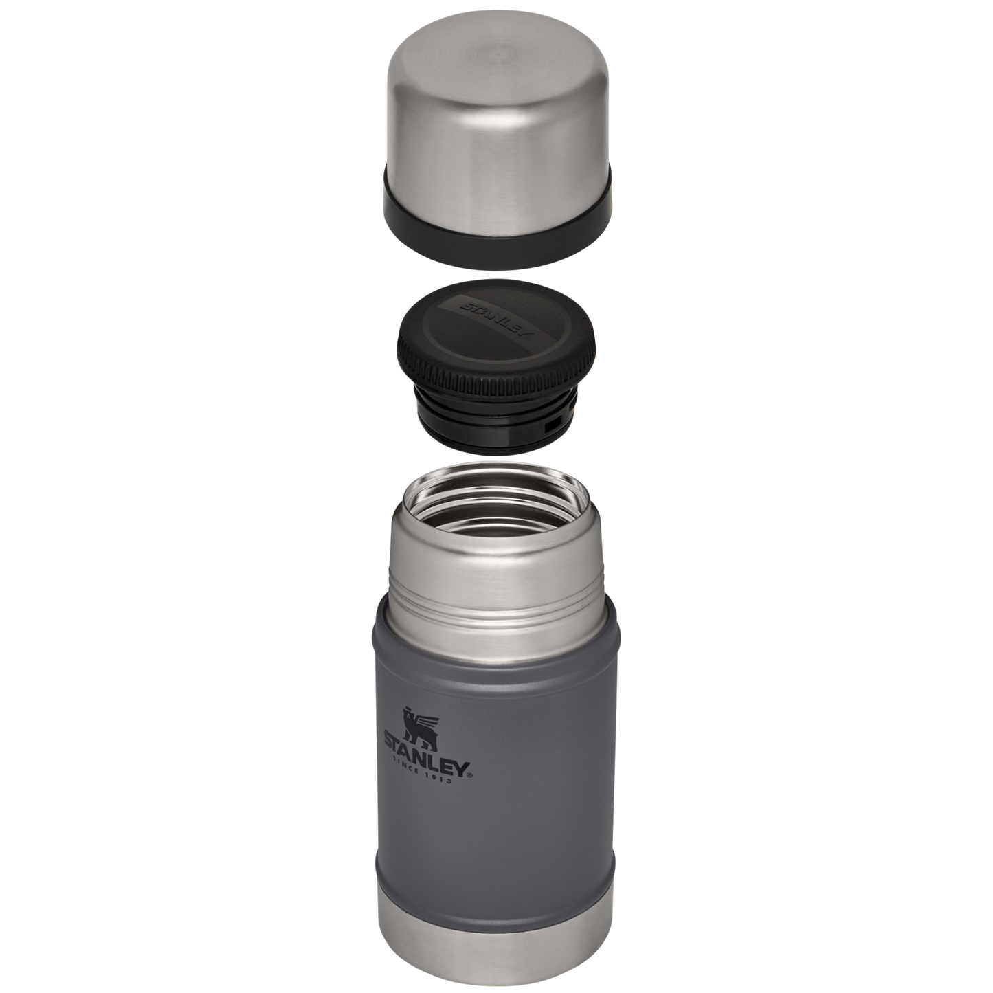 The Stanley Legendary Classic Insulated Food Jar 24 OZ In Charcoal Grey