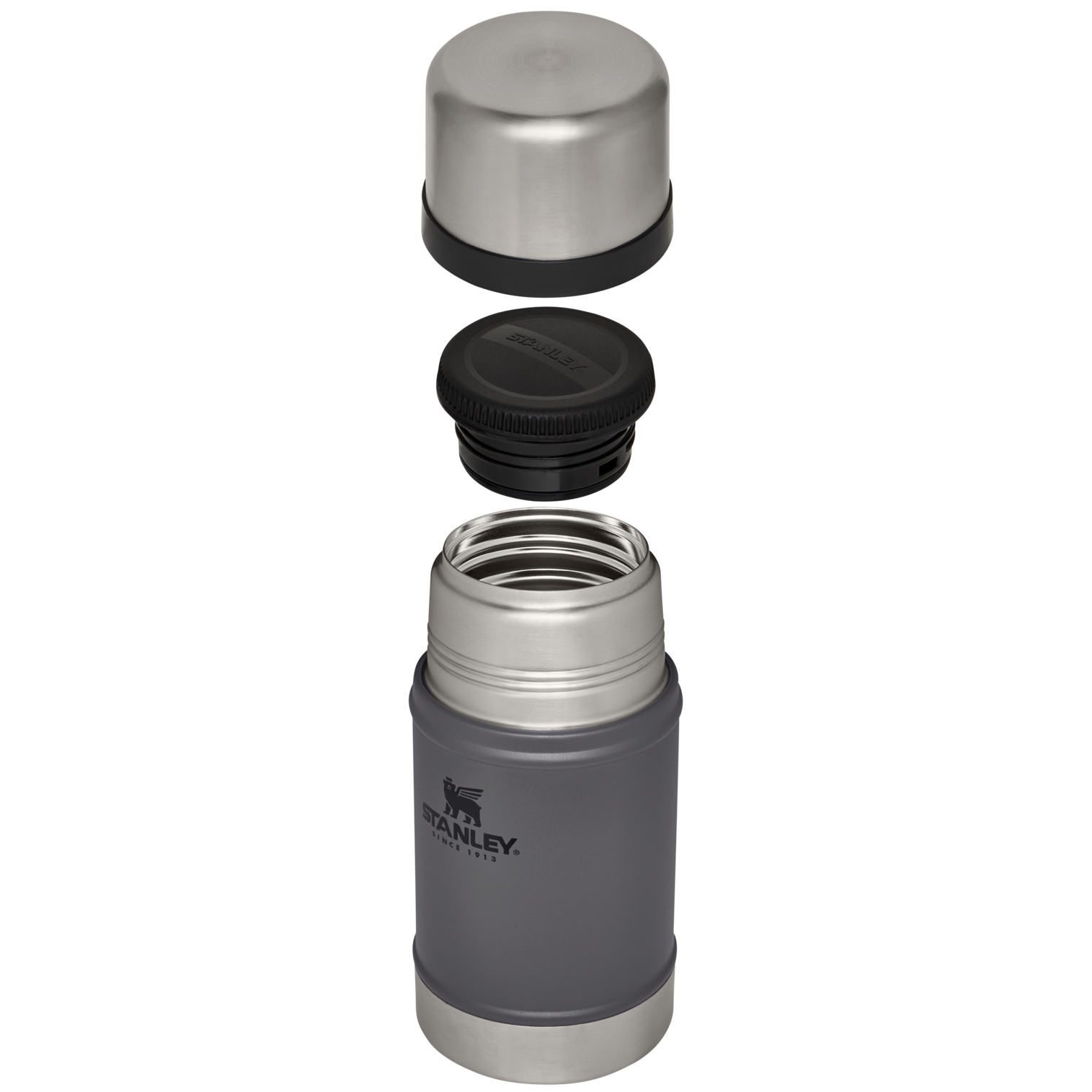 The Stanley Legendary Classic Insulated Food Jar 24 OZ In Charcoal Grey