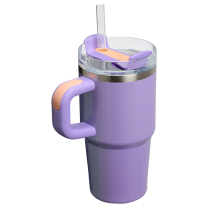Stanley 20 OZ New Frequency Quencher Insulated Tumbler Cup In Periwinkle Shimmer Purple