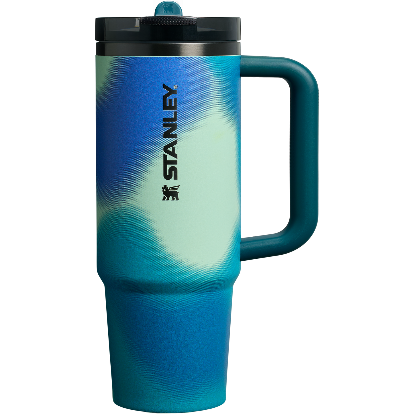 Stanley 30 OZ New Frequency ProTour Flip Straw Insulated Tumbler Cup In Coastal Teal Motion