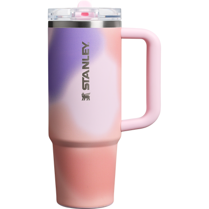 Stanley 30 OZ New Frequency ProTour Flip Straw Insulated Tumbler Cup In Rose Petal Motion
