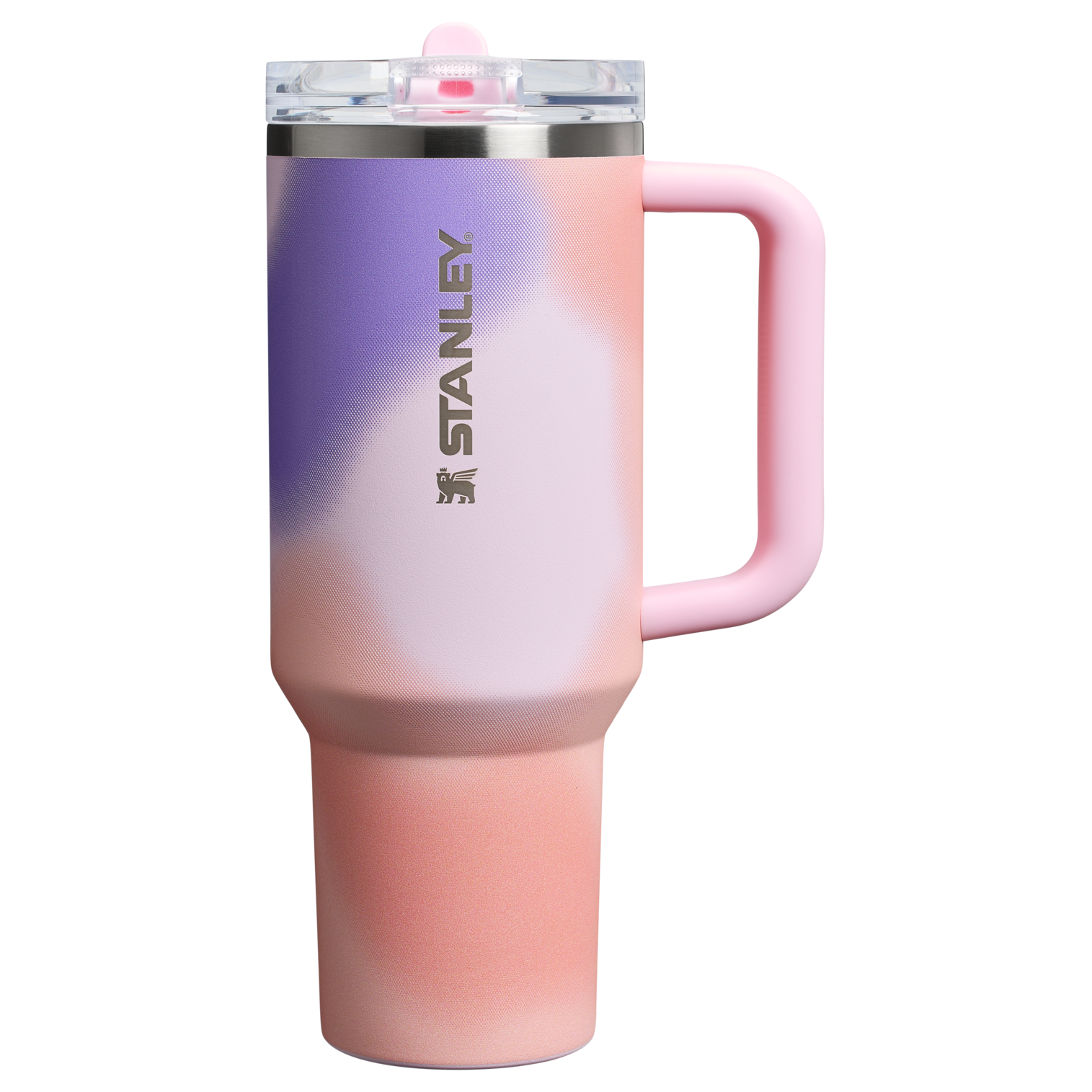 Stanley 40 OZ New Frequency ProTour Flip Straw Insulated Tumbler Cup In Rose Petal Motion