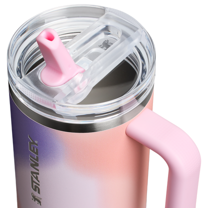 Stanley 40 OZ New Frequency ProTour Flip Straw Insulated Tumbler Cup In Rose Petal Motion