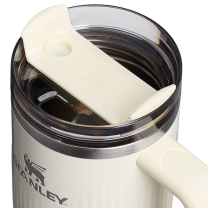 Stanley 30 OZ Quencher Fluted Insulate Tumbler In Cream White