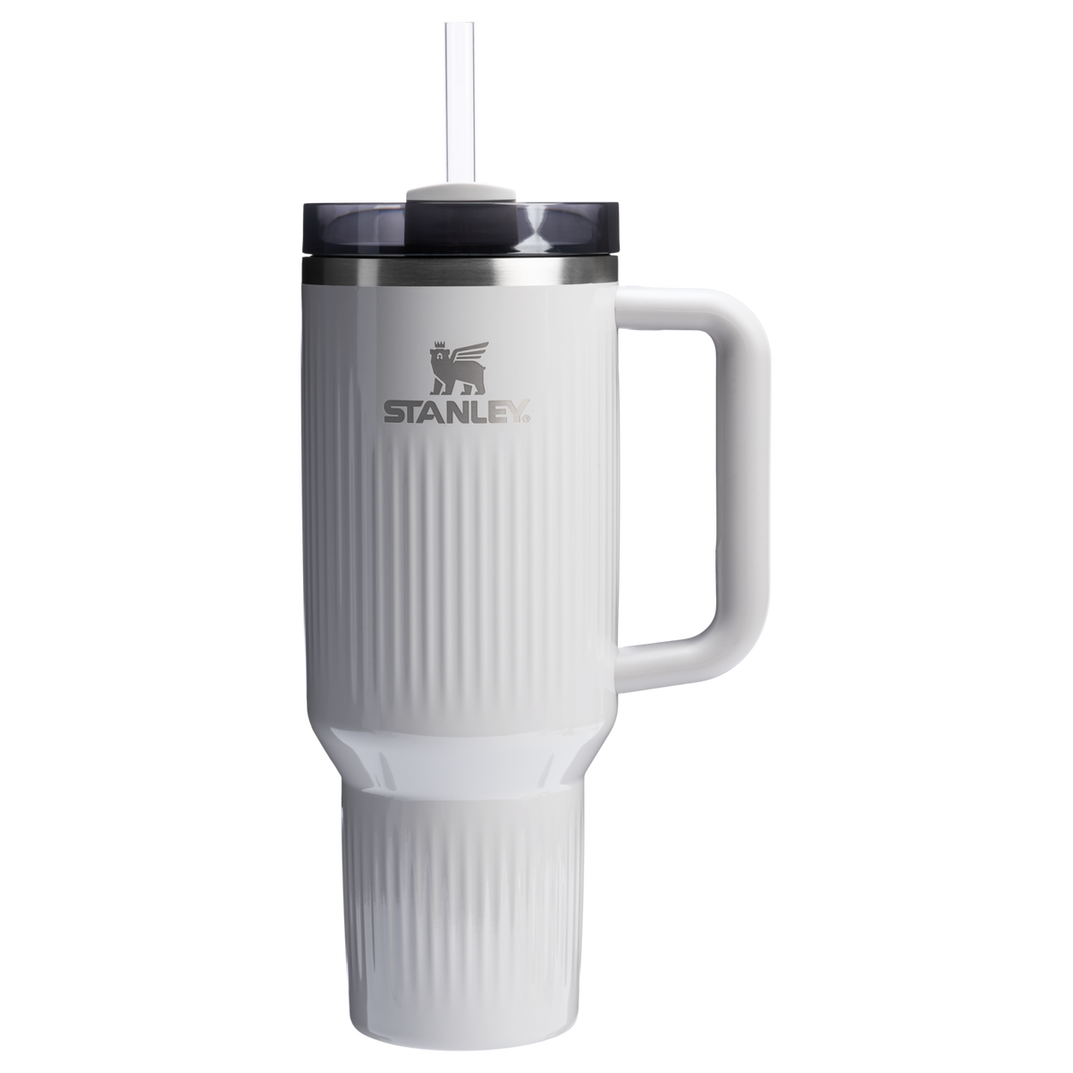 Stanley 40 OZ Quencher Fluted Insulate Tumbler In Ash Grey