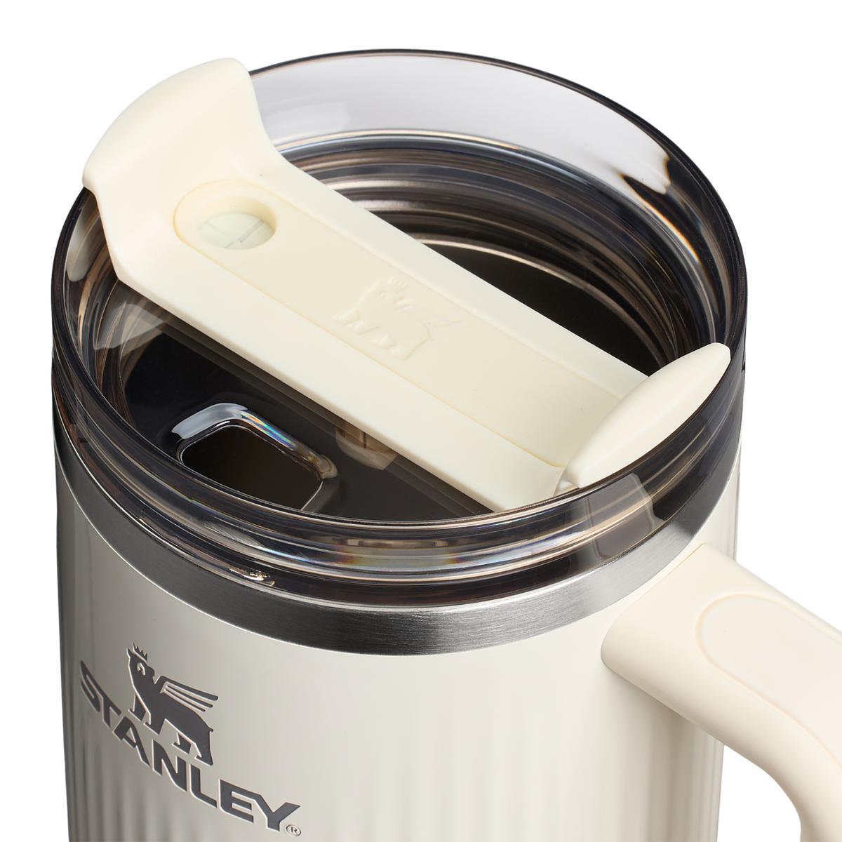 Stanley 40 OZ Quencher Fluted Insulate Tumbler In Cream White