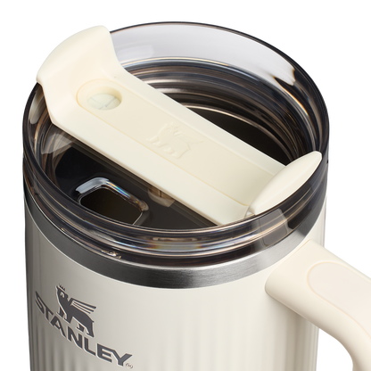 Stanley 40 OZ Quencher Fluted Insulate Tumbler In Cream White