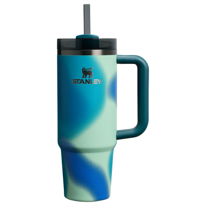 Stanley 30 OZ New Frequency Quencher Insulated Tumbler Cup In Coast Teal Motion Blue