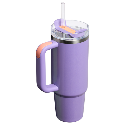 Stanley 30 OZ Quencher Insulated Tumbler Cup In Periwinkle Shimmer Purple