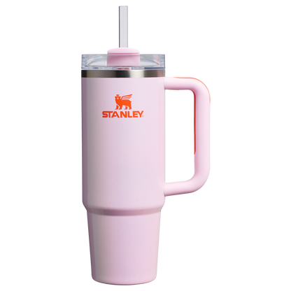 Stanley 30 OZ Quencher Insulated Tumbler Cup In Rose Petal Shimmer Pink