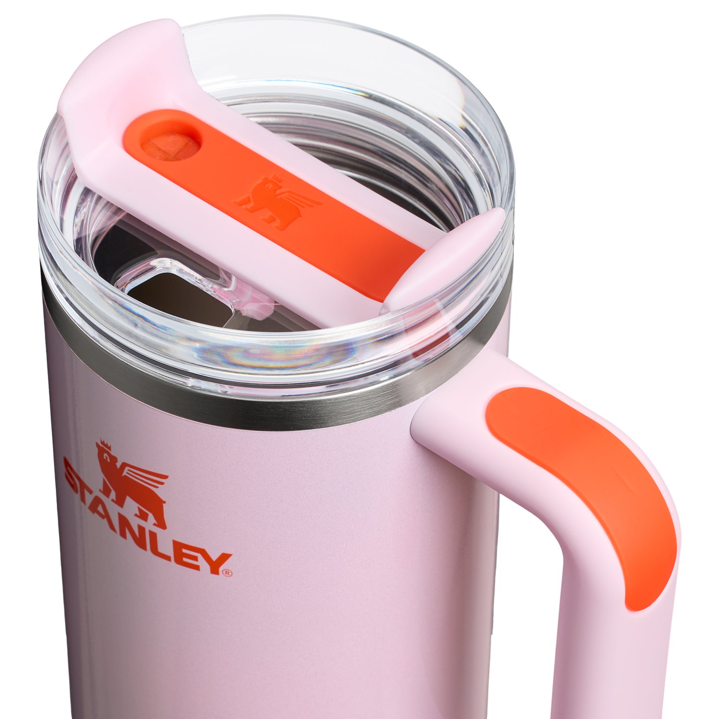 Stanley 30 OZ Quencher Insulated Tumbler Cup In Rose Petal Shimmer Pink