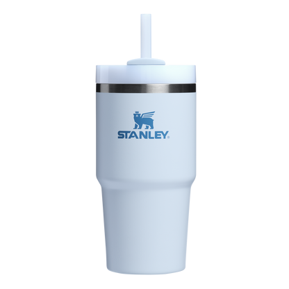 Stanley 20 OZ Quencher Insulated Tumbler WIth Straw In Glacier Blue