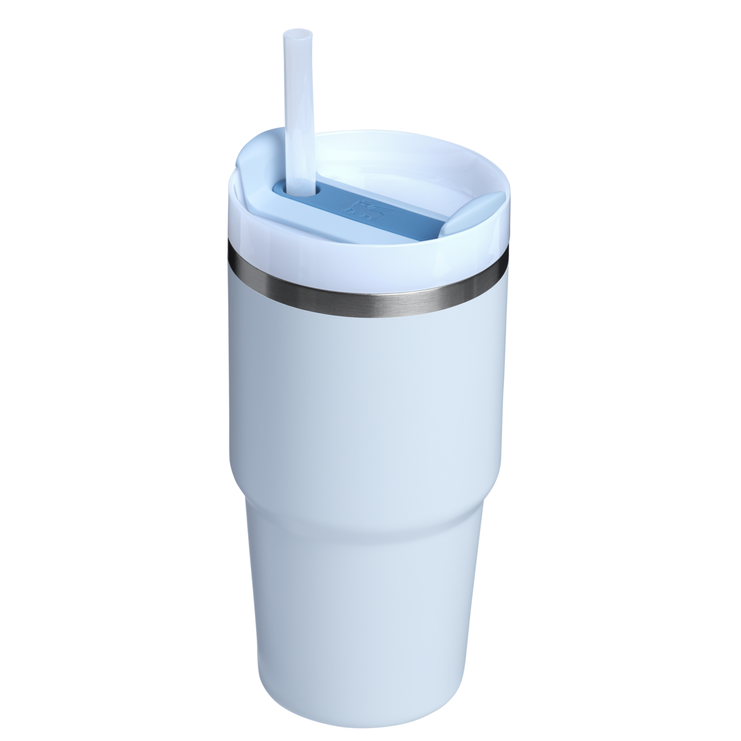 Stanley 20 OZ Quencher Insulated Tumbler With Straw In Glacier Blue