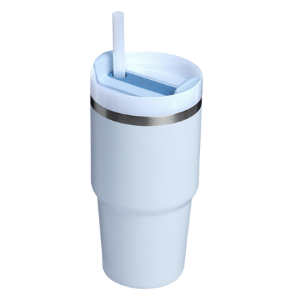 Stanley 20 OZ Quencher Insulated Tumbler With Straw In Glacier Blue