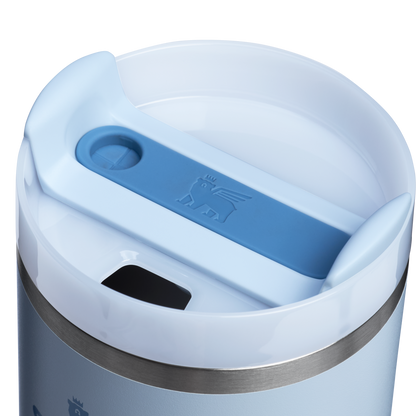 Stanley 20 OZ Quencher Insulated Tumbler With Straw In Glacier Blue