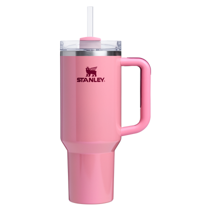 Stanley 40 OZ Quencher Insulated Tumbler Cup In Winter Berry Shimmer Pink