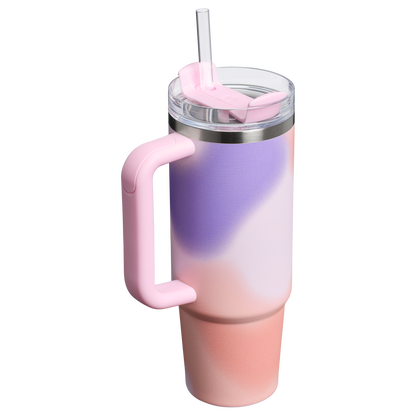 Stanley 30 OZ New Frequency Quencher Insulated Tumbler Cup In Rose Petal Motion Pink