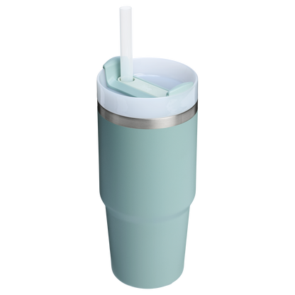 Stanley 20 OZ Quencher Insulated Tumbler With Straw In Seafoam Green
