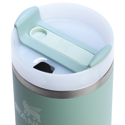 Stanley 20 OZ Quencher Insulated Tumbler With Straw In Seafoam Green