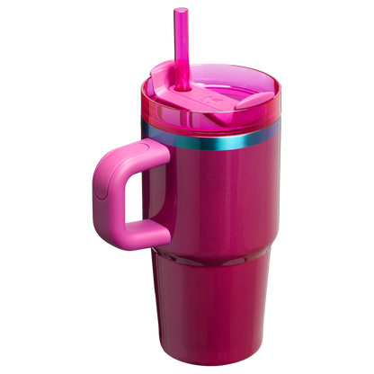 Stanley Valentine's Day 20 OZ Quencher Insulated Tumbler Cup With Straw & Handle In Berry Truffle Pink