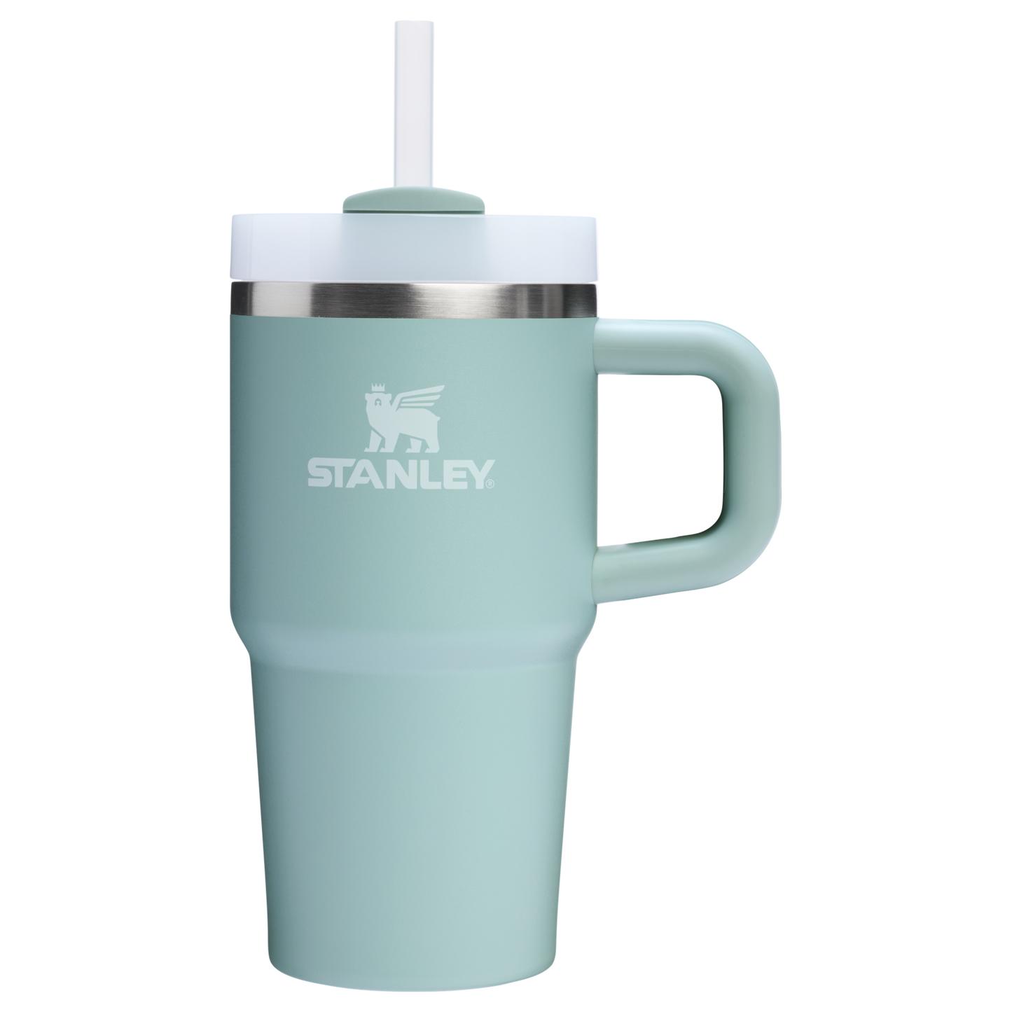 Stanley 20 OZ FlowState Tumbler With Straw And Handle In Seafoam
