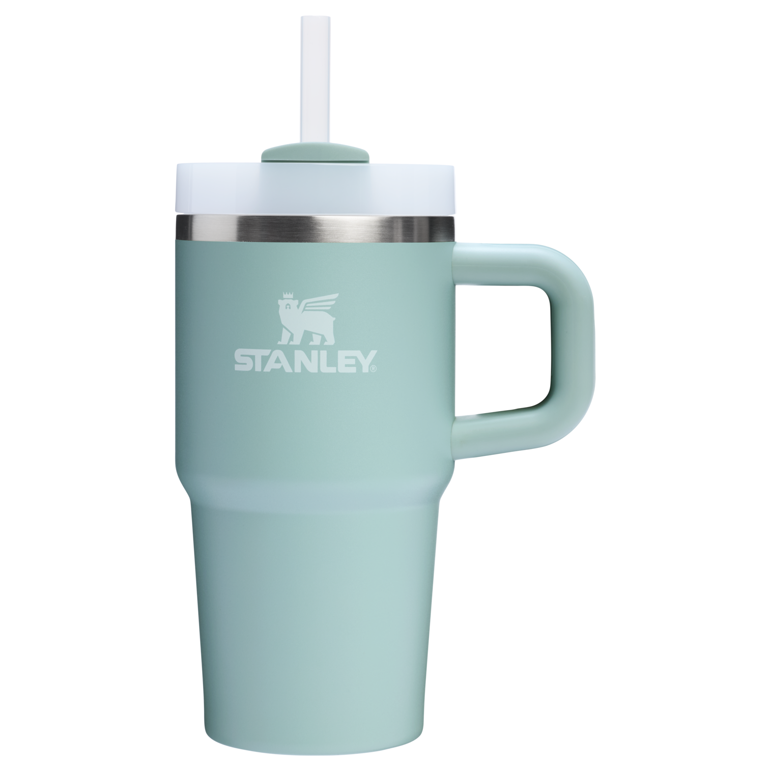 Stanley 20 OZ FlowState Tumbler With Straw And Handle In Seafoam