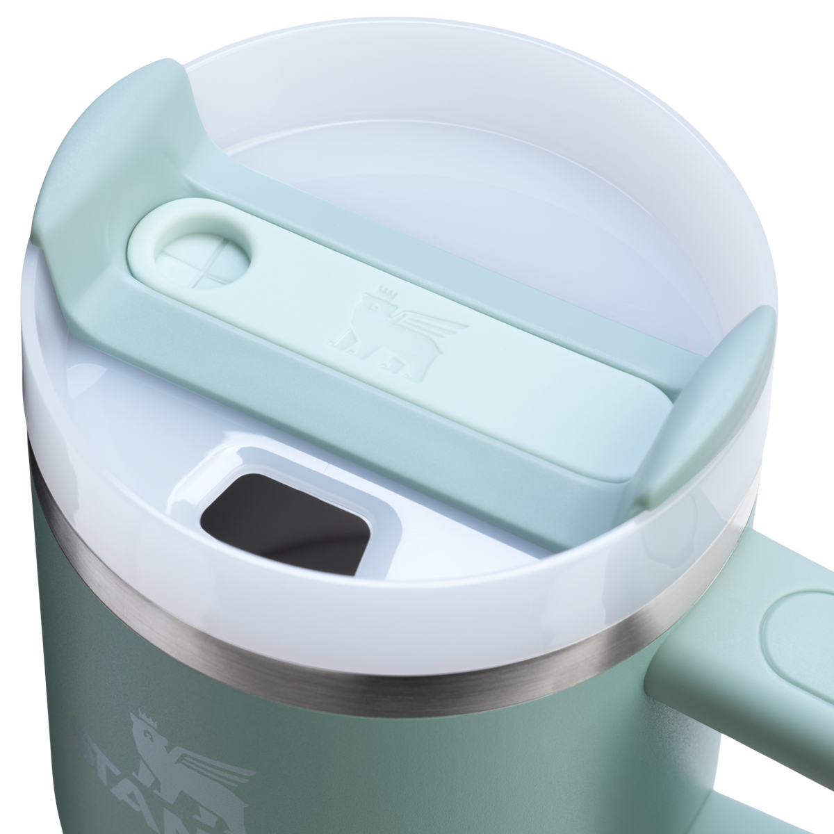 Stanley 20 OZ FlowState Tumbler With Straw And Handle In Seafoam