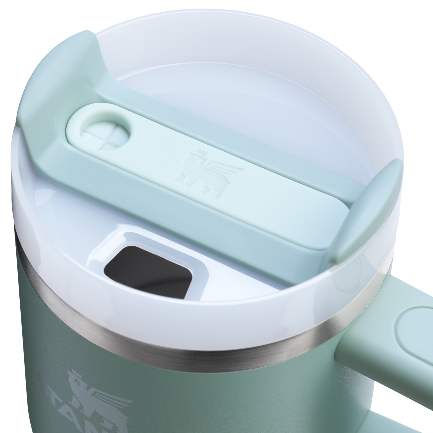 Stanley 20 OZ FlowState Tumbler With Straw And Handle In Seafoam