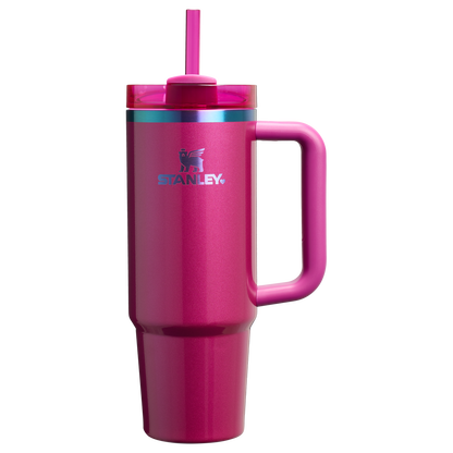 Stanley Valentine's Day 30 OZ Quencher Insulated Tumbler Cup With Straw & Handle In Berry Truffle Pink