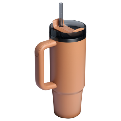 Stanley 30 OZ Quencher Insulated Tumbler Cup In Camel Tan